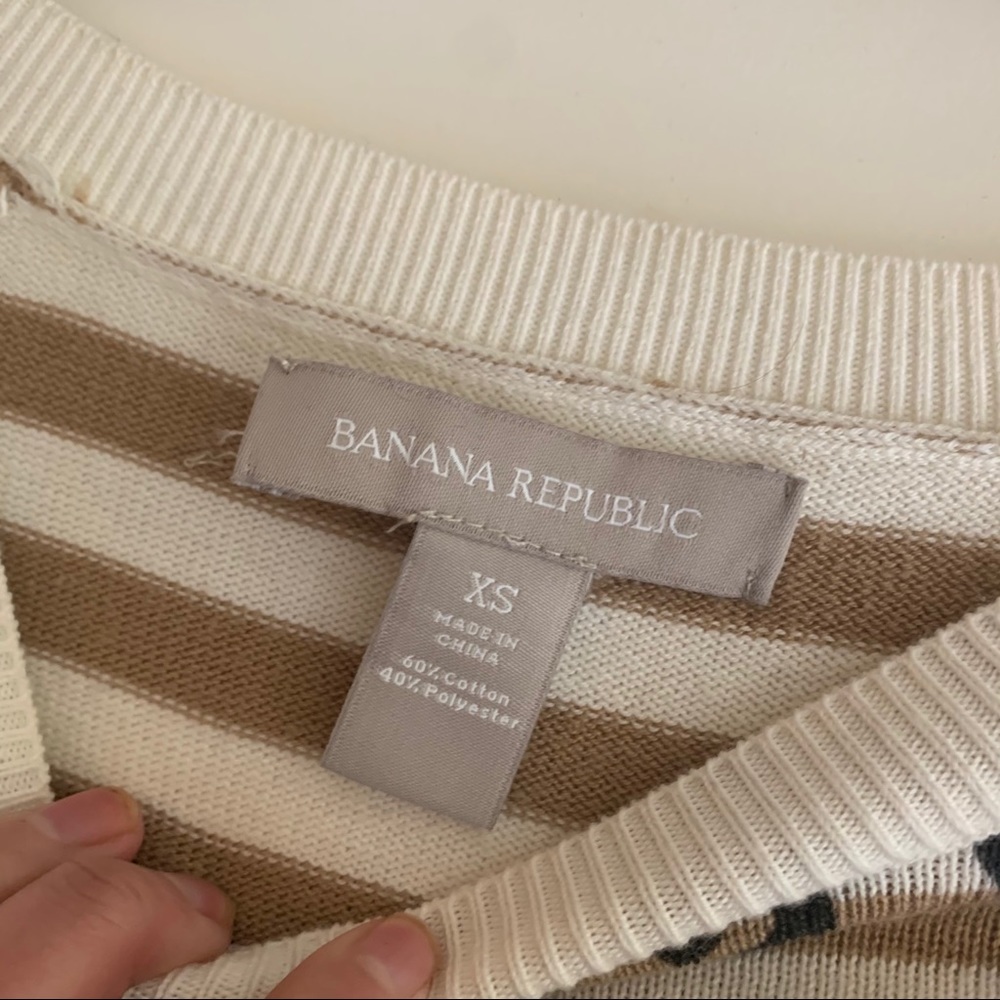 Banana republic cheetah striped Sweater XS - Picture 3 of 3